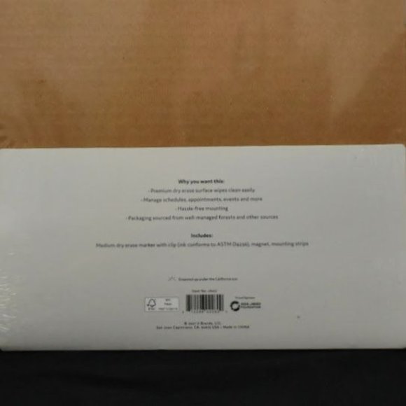 U Brands Magnetic Dry Erase Monthly Calendar Comtempo 14 x 11 White Surface Whit - Picture 6 of 6